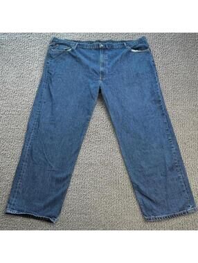 Vintage Style Levis 550 Relaxed Fit Baggy Jeans Mens 54x30 Medium Wash Wide Leg